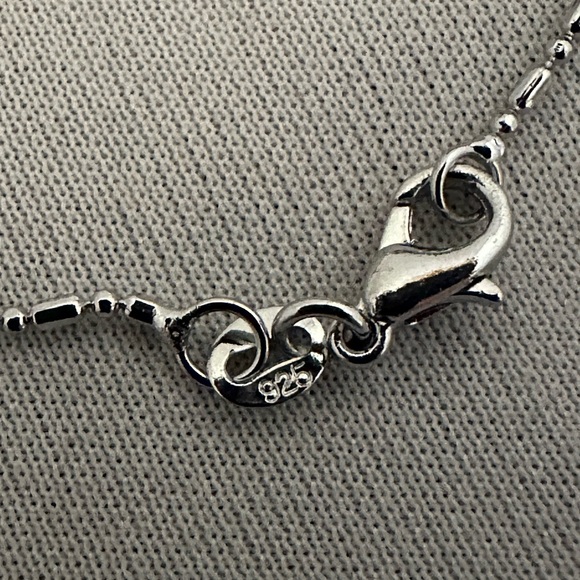 Sterling silver cross with carnelian stones - Picture 7 of 7